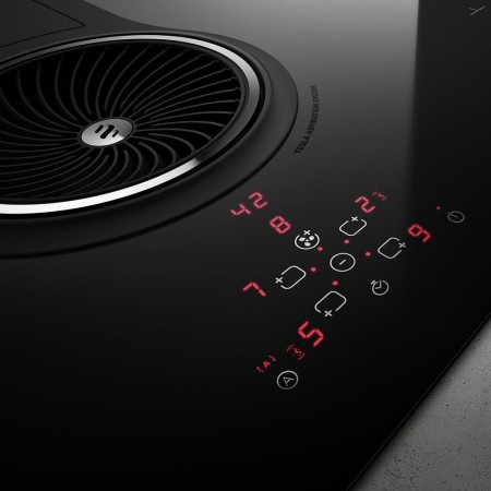 Индукционная варочная панель со встроенной вытяжкой Elica NikolaTesla  SWITCH BL/F/83 А-3